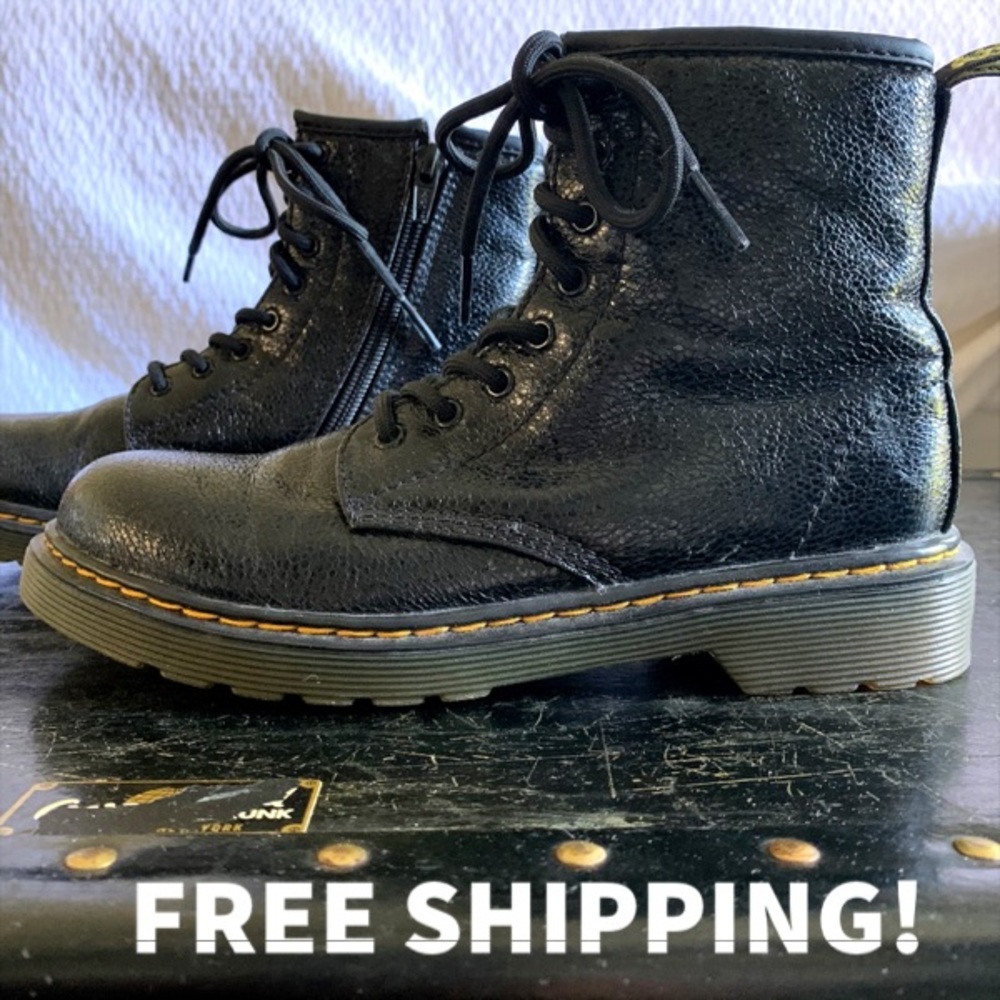 Dr. Martens Soft Shimmery Leather Kids Size 3